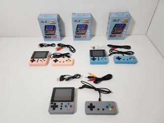 3-Pack Portable Retro Handheld Game Console 3 Inch Color Screen Children 500 in 1 Classic Games Support 2 Players