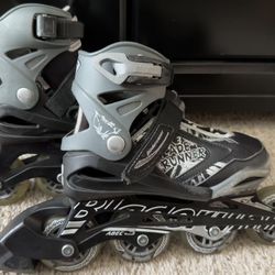 Bladerunner Phoenix Rollerblades Size 1-4 Black/Silver