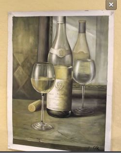 Italian piazza oil on canvas original paintings
