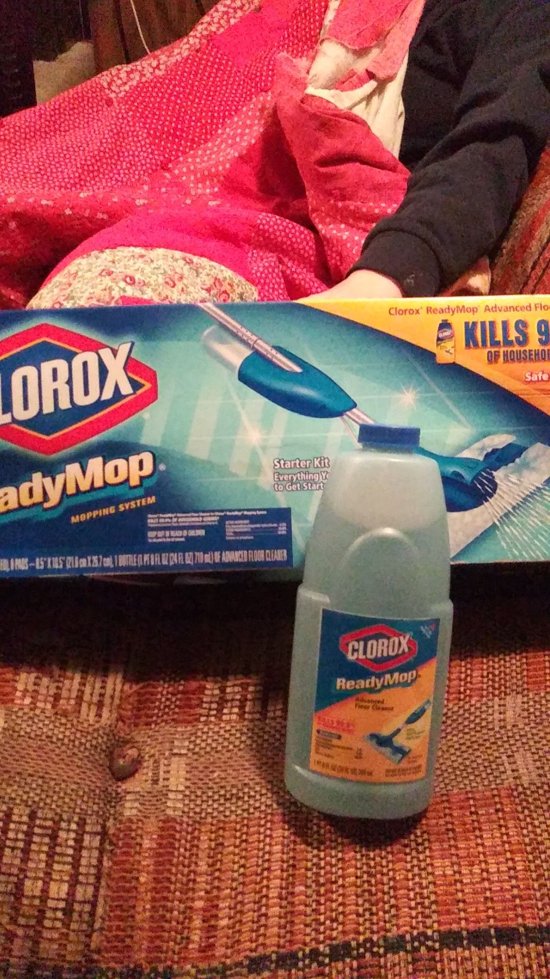 Brand New!! Clorox Ready Mop Mopping System Starter Kit & 1 24oz Cleaner Insert