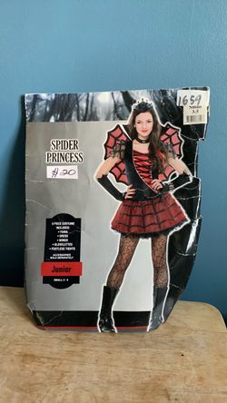 HALLOWEEN SPIDER PRINCESS JUNIOR SIZE SMALL 3-5 COSTUME