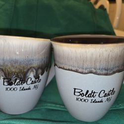 Collectible Boldt Castle 1000 Islands, NY Oversize Coffee/Tea Mugs Tags On Bottom