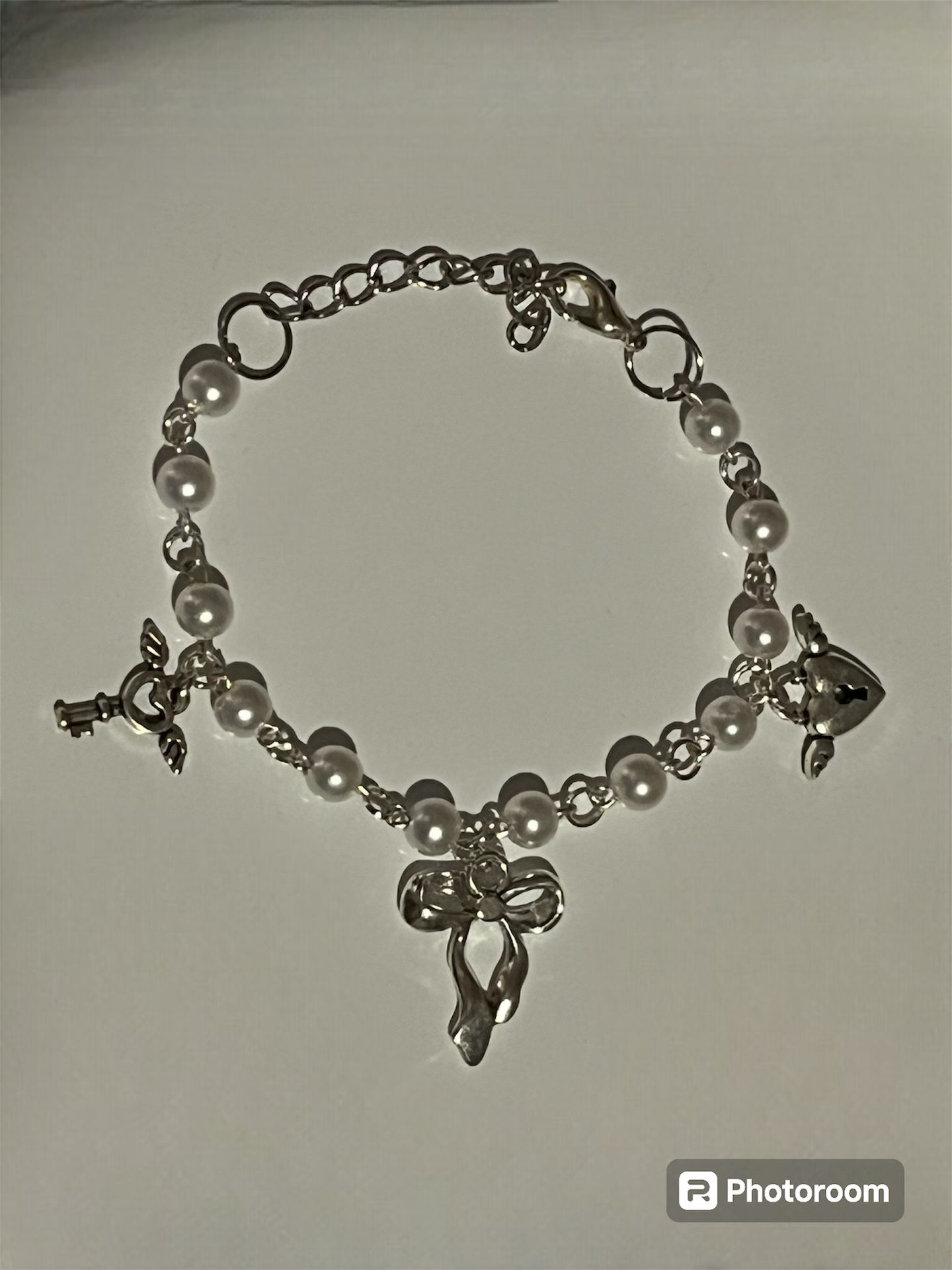 Bow Lock & key Bracelet 