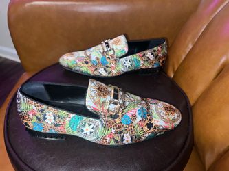 ALDO Bowtie968 Multi Printed Loafers men’s size 11