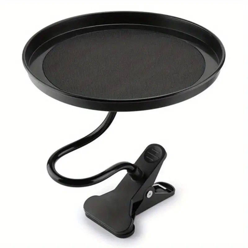 A Versatile ABS Car Tableware Tray, Adjustable 360 Degrees, Non-slip, Can Store Drinks And Snacks, Suitable for Various Model Sizes, Durable Car Inter