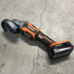 RIDGID 18V Angle Grinder with Battery