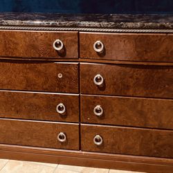 Brown 8 Cabinet Dresser 