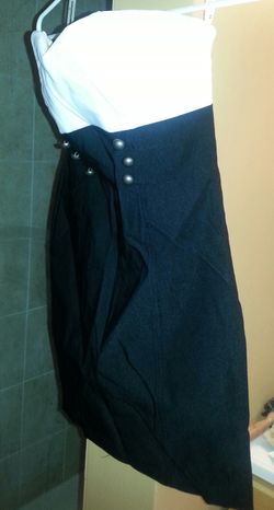 Black & White Strapless Dress Size medium. Forever 21