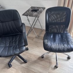 Free office chairs please take both black 