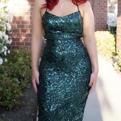 Green prom dress