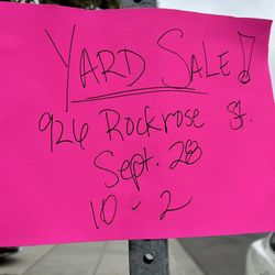 Yard Sale