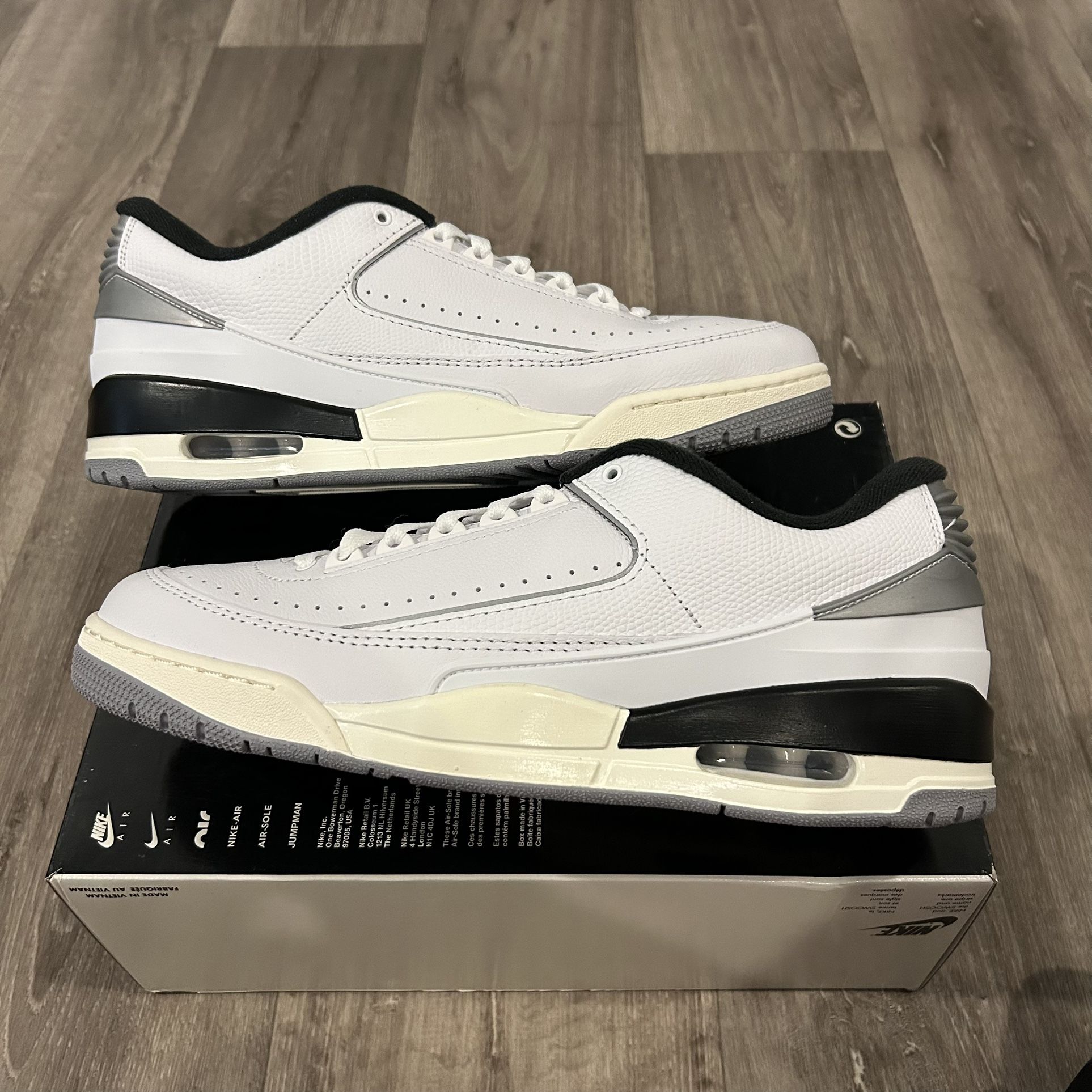 Jordan 2/3 Size 13 Silver black New In Box