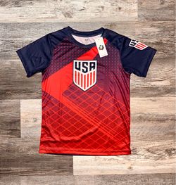 Team USA Red and Navy Youth Soccer Jersey