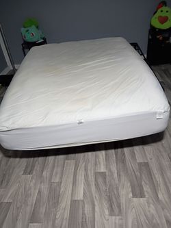 Queen size bed with frame