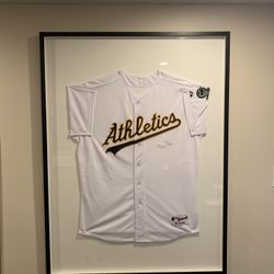 BILLY BEANE SIGNED OAKLAND ATHLETICS HOME JERSEY