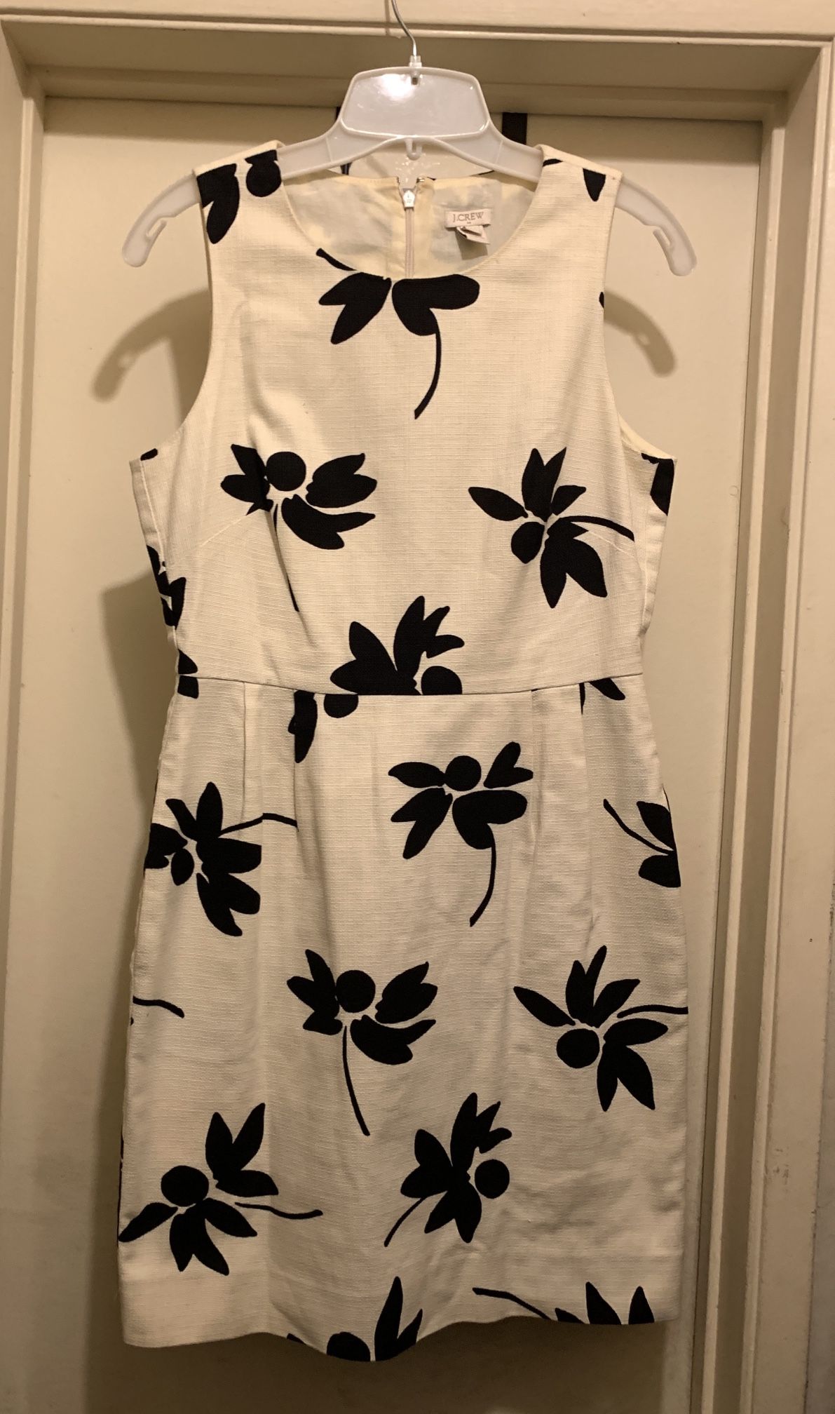 J. Crew 100% Cotton Winter White Dress