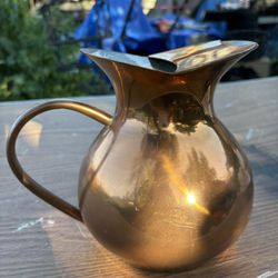 Vintage copper pitcher. 