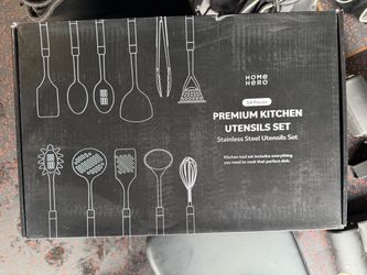 Home Hero 54-Piece Stainless Steel Kitchen Utensils Set