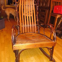 Amish Hickory Rocking Chair