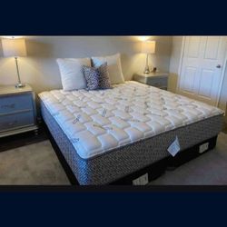 Premium Queen Mattress & Box Spring – New in Original Plastic : Ready For Sale