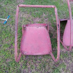 Two Old Lawn Chairs 