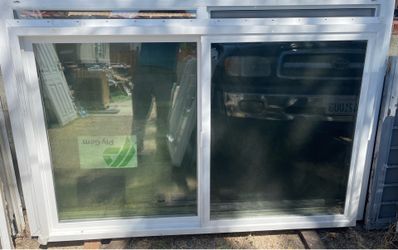 (1) Double glass window, New Construction, 68in (w) x 44in (tall) - NEW