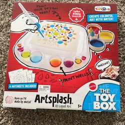Brand New Toy Box From Mattel - Art Splash 3D Liquid Art