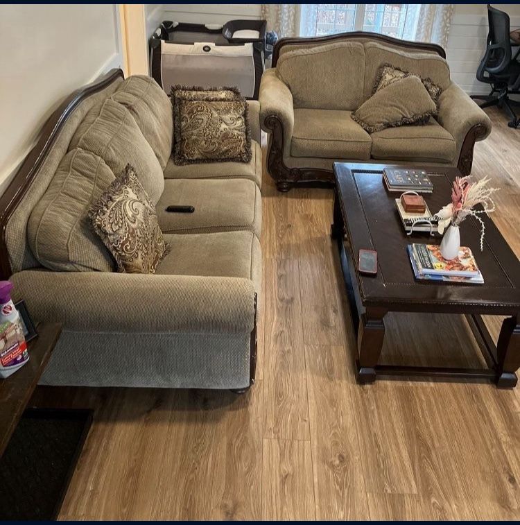 Ashley furniture Sofa & Love Seat & Table