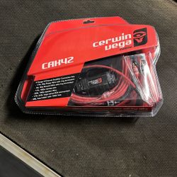 Cerwin Vega 4 Gauge Full Amplifier Installation Kit Oxygen Free Copper High End Wires And Fuse 