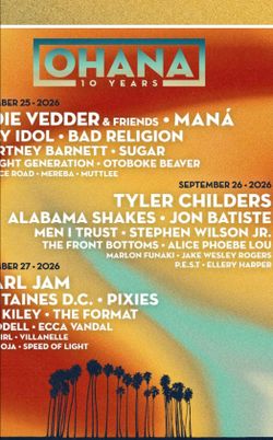 Ohana Festival 2026 - 1 Ticket for Saturday (9/26)