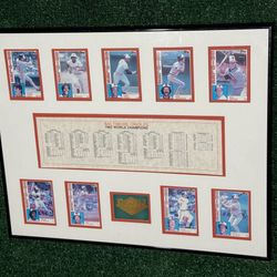 1983 Baltimore Orioles World Champions Framed Card Display
