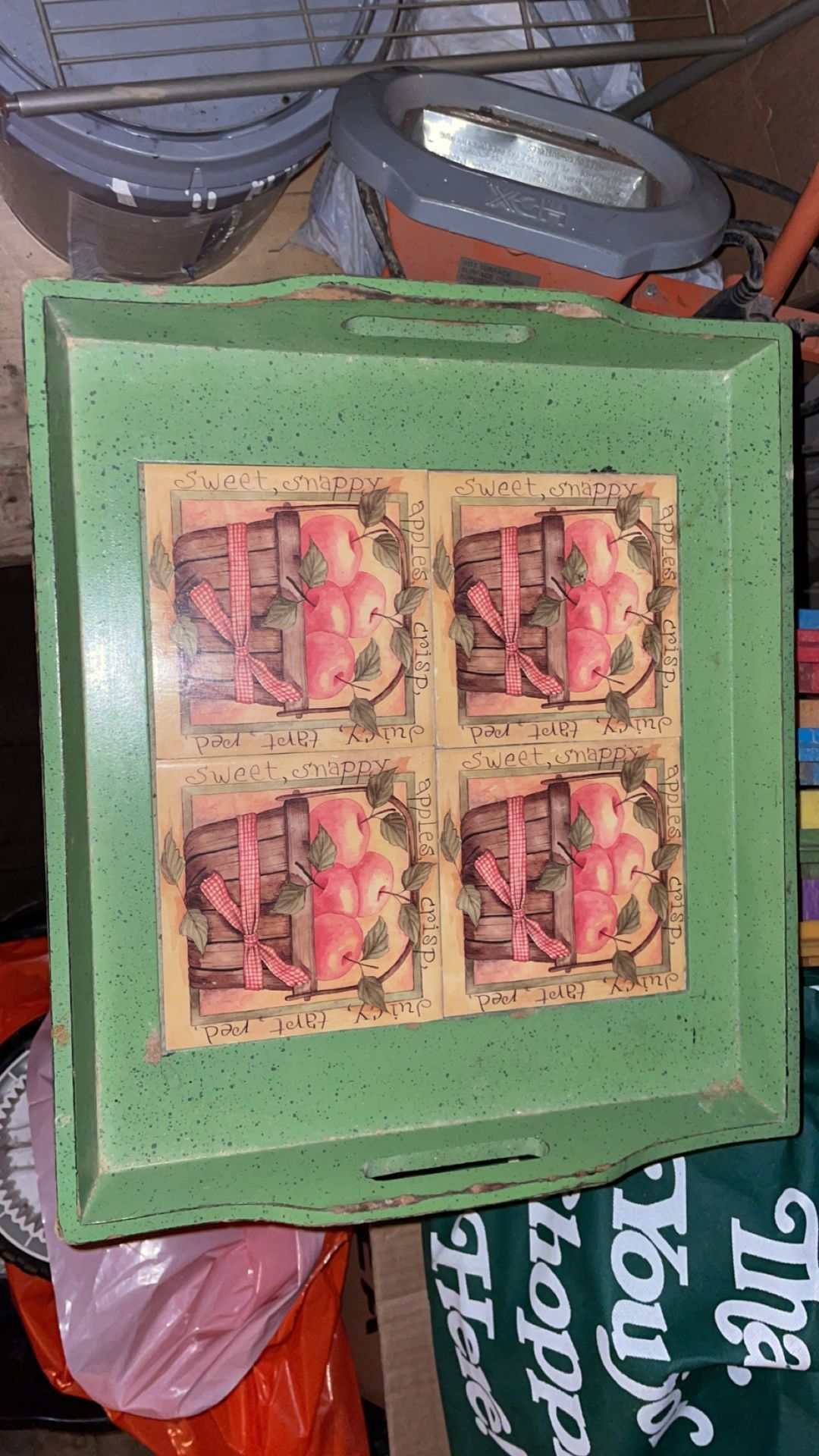 Baskets Of Apples Tea Tray