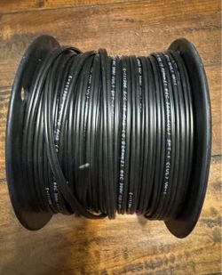 New roll 250 ft Roll 18 AWG 2/C SPT-1 Bulk Lamp / Power Wire Cable - Black (300V UL) Title Options:  * 250 ft Spool 18/2 SPT-1 Black Lamp Wire / Power