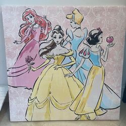 Princess Canvas And Nightlights 