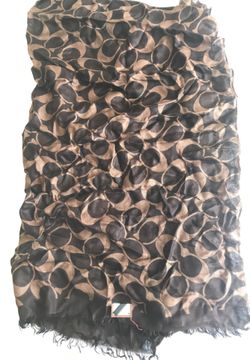 New with tag Coach monogrammed scarf thin shawl