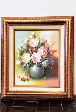 Art Painting with sign wood frame