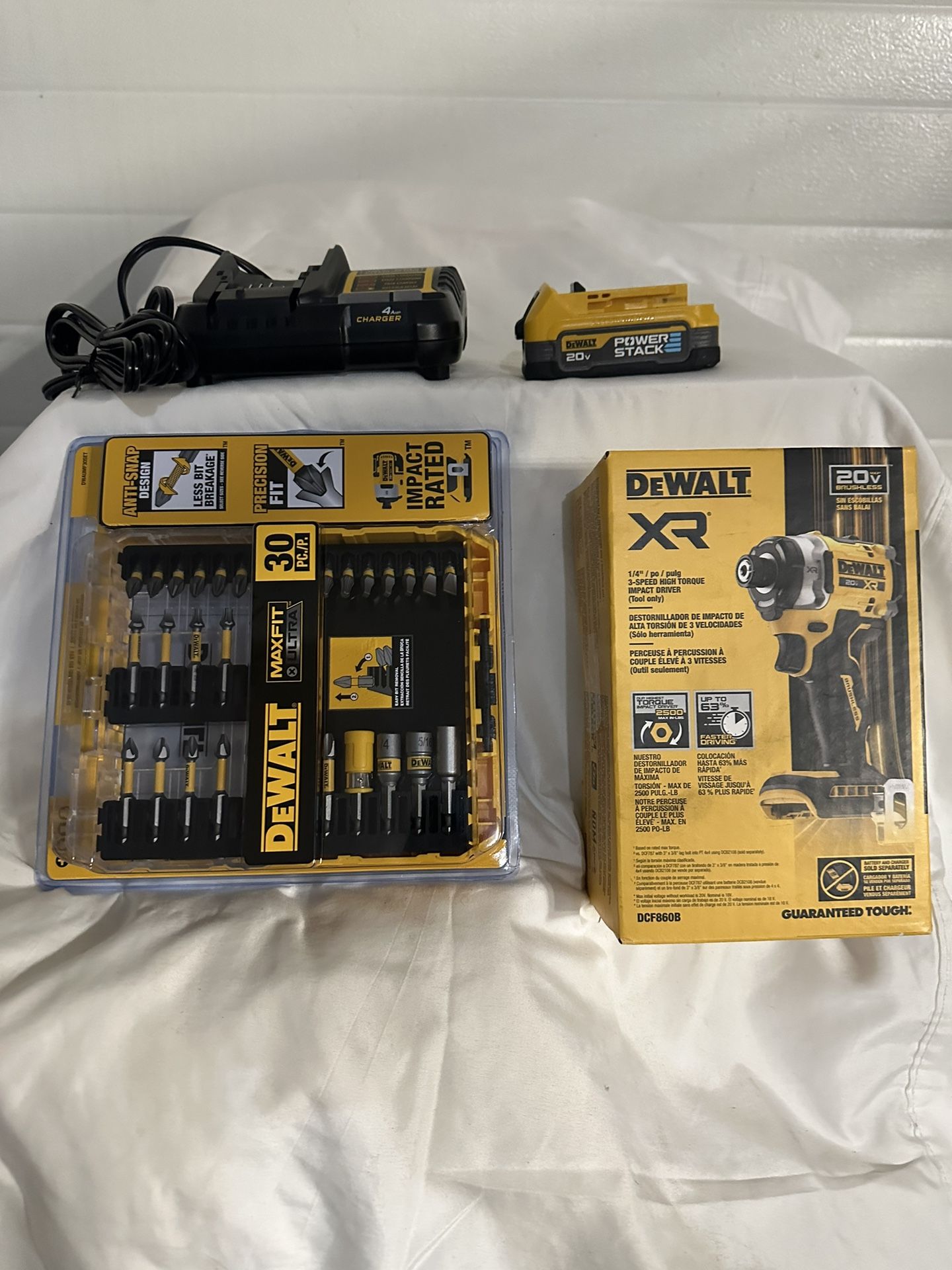 New Dewalt Dcf860 Impact Driver Kit