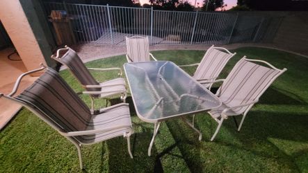Patio table and chairs