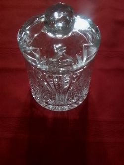 Vintage heavy crystal jar. Candy/ ice or cookies