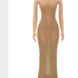 Beige Formal Dress