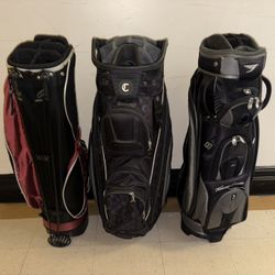 3 golf bags from different brands but all 3 in excellent condition this is an exceptional offer