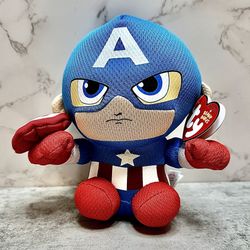 6” Captain America TY plush toy