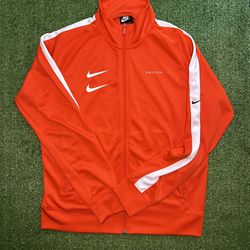 Nike Sportswear Double Swoosh Orange Full Zip Track Jacket Size M CJ4884-891