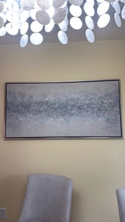 Wide framed canvas wall art 55x28