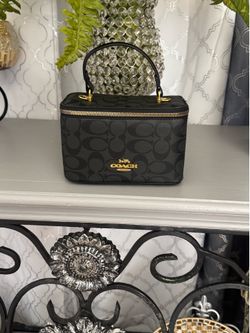 Coach Signature Vanity Case Top Handle Bag