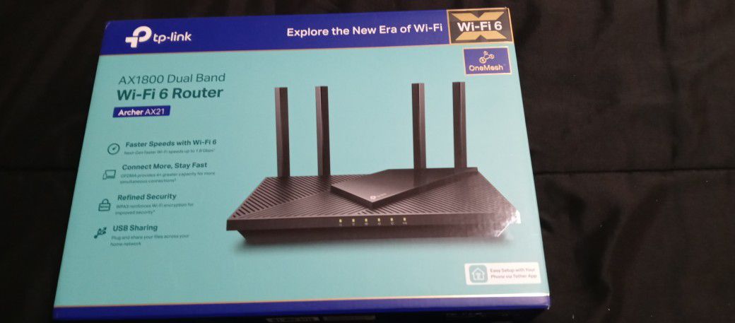 AX1800 Dual Band Wi-Fi 6 Router 