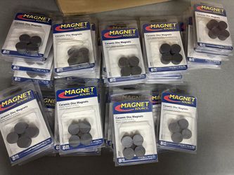 BRAND NEW (43) 8-Pack Magnet Source Ceramic Disc Magnets