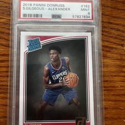 2018 Shai Gilgeous Alexander PSA 9 rated Rookie 