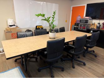 Conference table & chairs