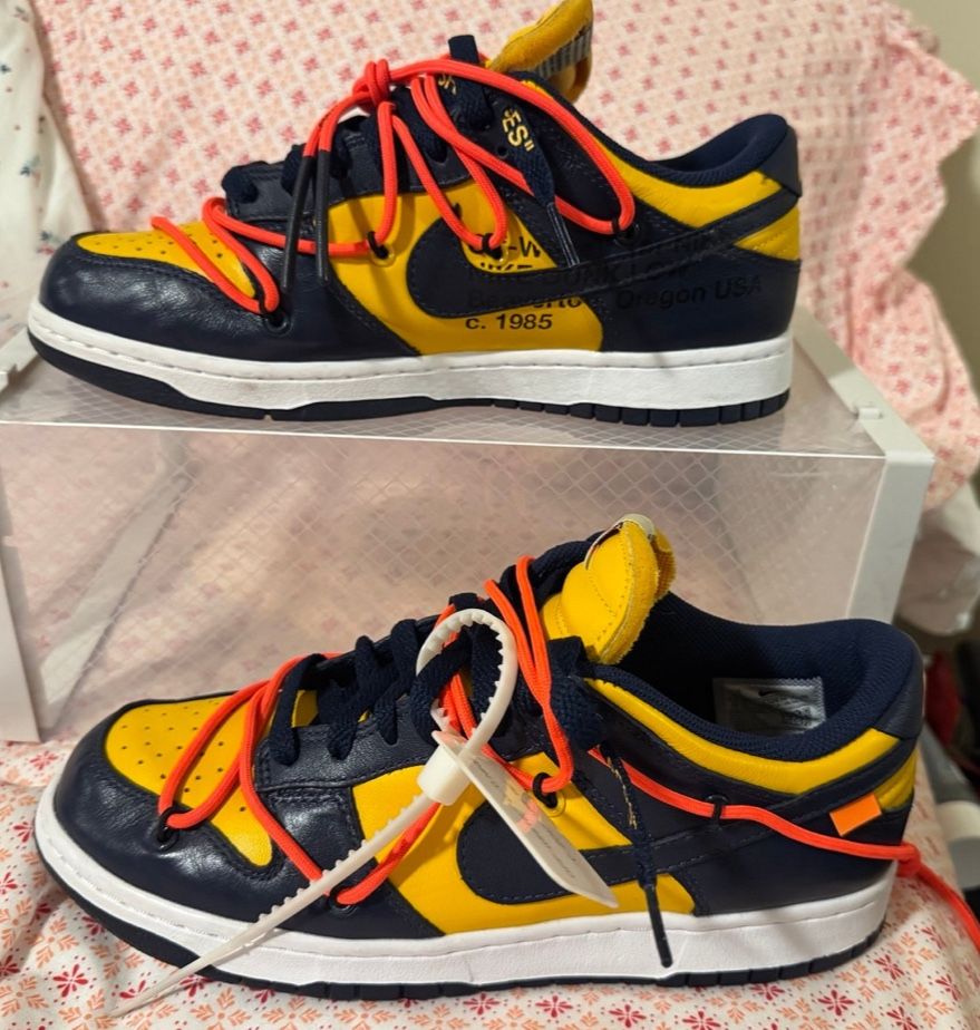 Nike Dunk Low x Off-White University Gold 2019 Size 7.5